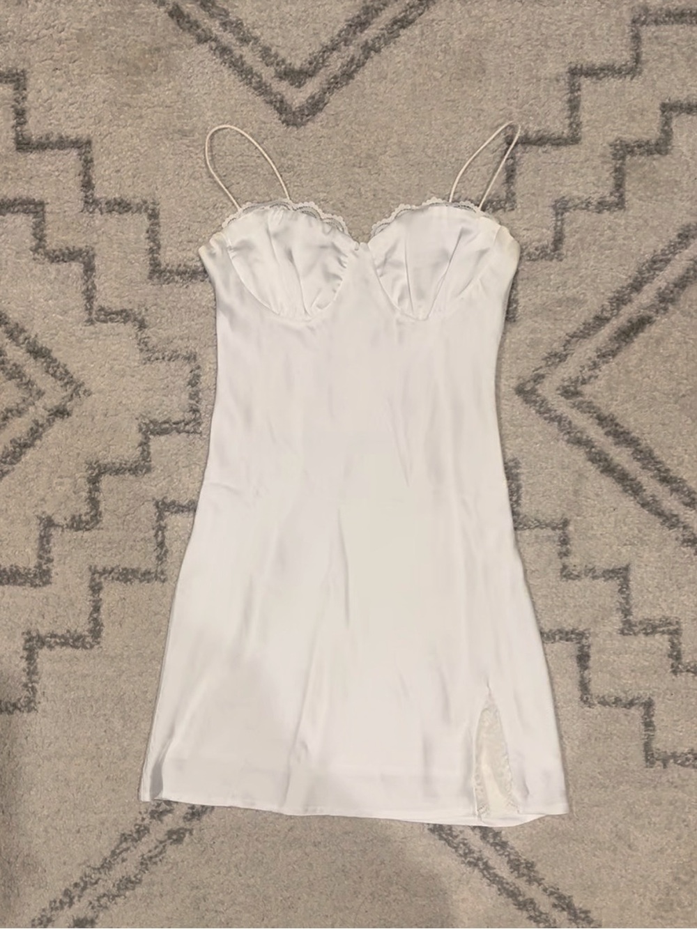 Princess Polly Snowbird Mini Dress White Size 4